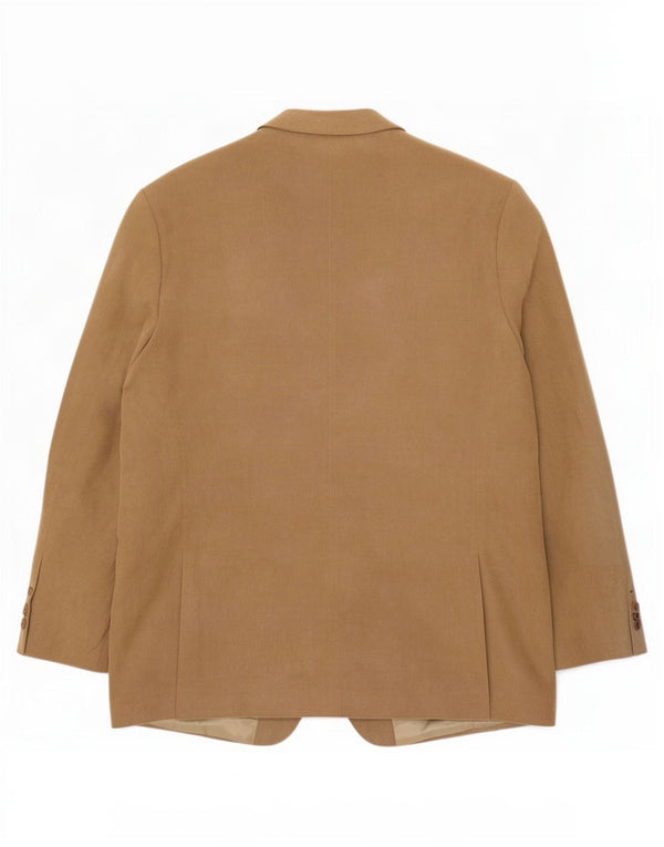 Jachetă pentru bărbați Marks & Spencer cu 3 nasturi, UK 44 XL, poliester bej