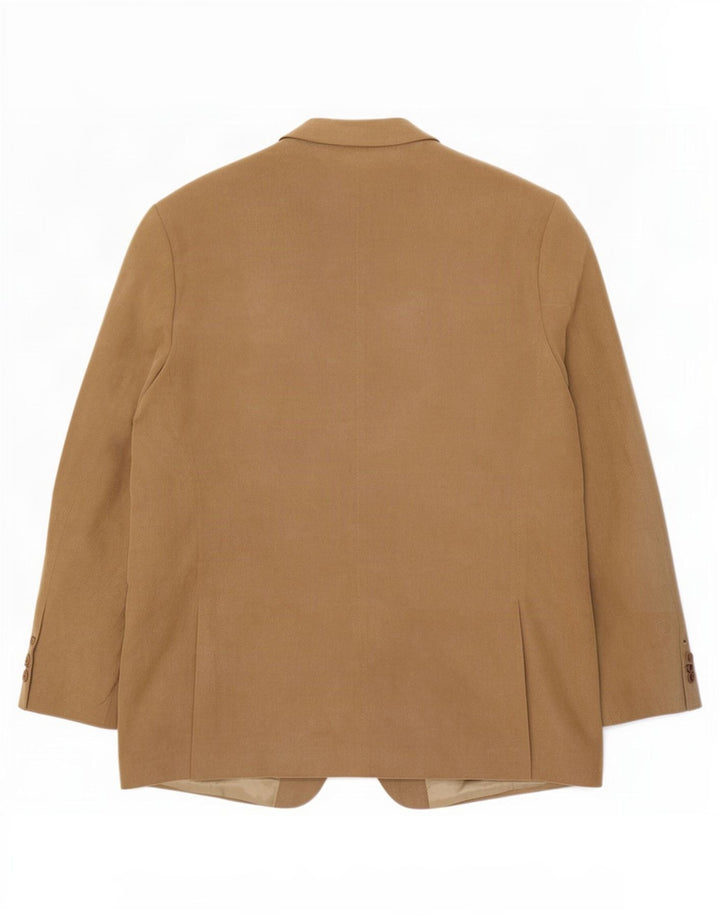 Jachetă pentru bărbați Marks & Spencer cu 3 nasturi, UK 44 XL, poliester bej
