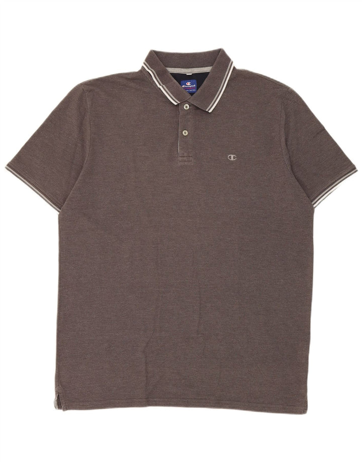 Tricou polo pentru bărbați Champion XL bumbac gri