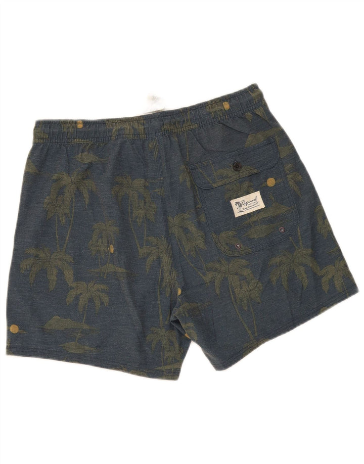 Pantaloni scurți sport Rip Curl pentru bărbați, bumbac floral, gri mediu