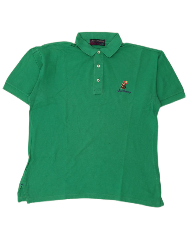 BEST COMPANY Tricou polo pentru bărbați, bumbac verde mediu