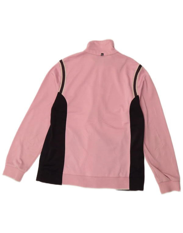 Jachetă de trening pentru femei Lotto UK 14 Medium Pink Colorblock