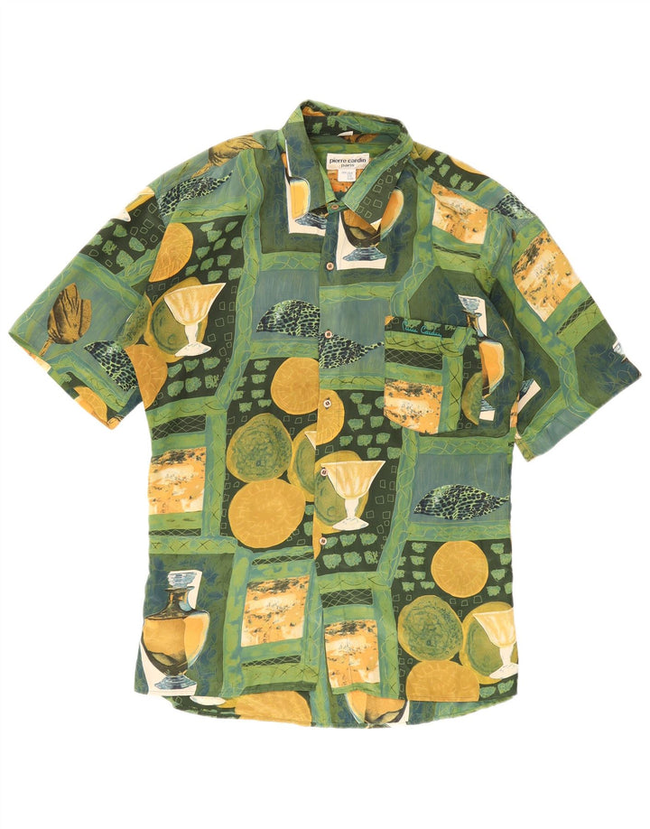 Cămașă pentru bărbați Pierre Cardin cu model abstract Mărimea 43/44 mare, multicoloră