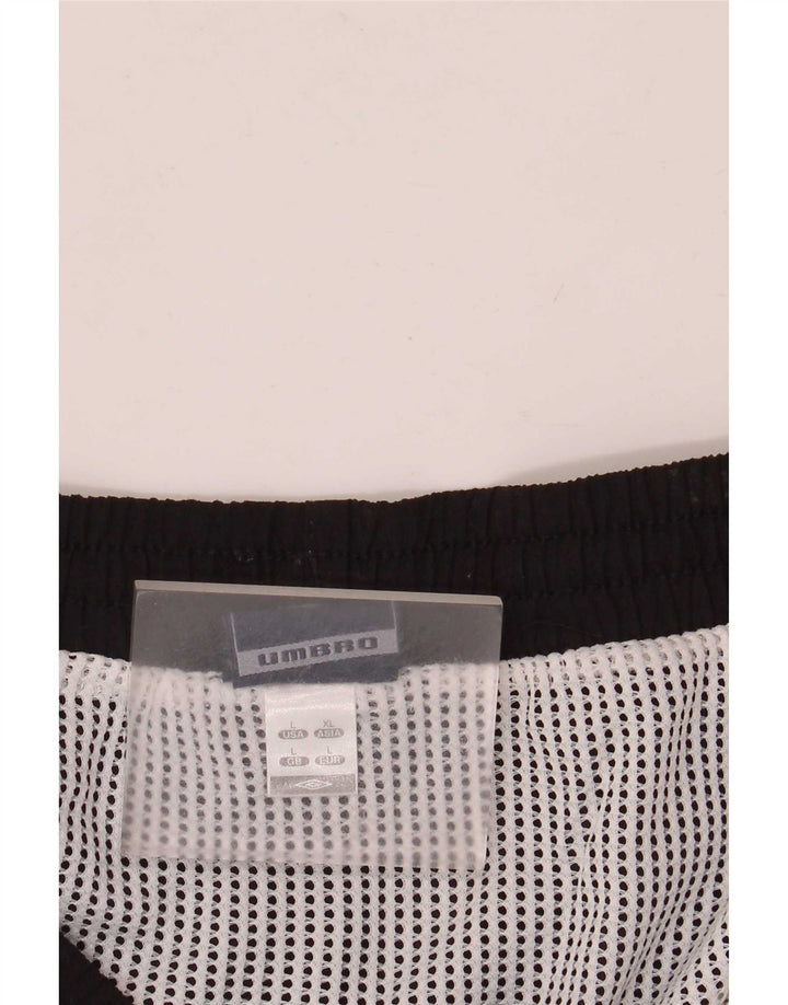 Pantaloni scurți sport Umbro pentru bărbați, mari, negri, color block