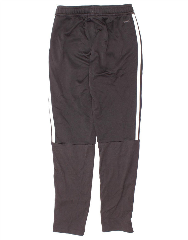 Pantaloni de trening Adidas Climalite pentru baieti 11-12 ani poliester negru