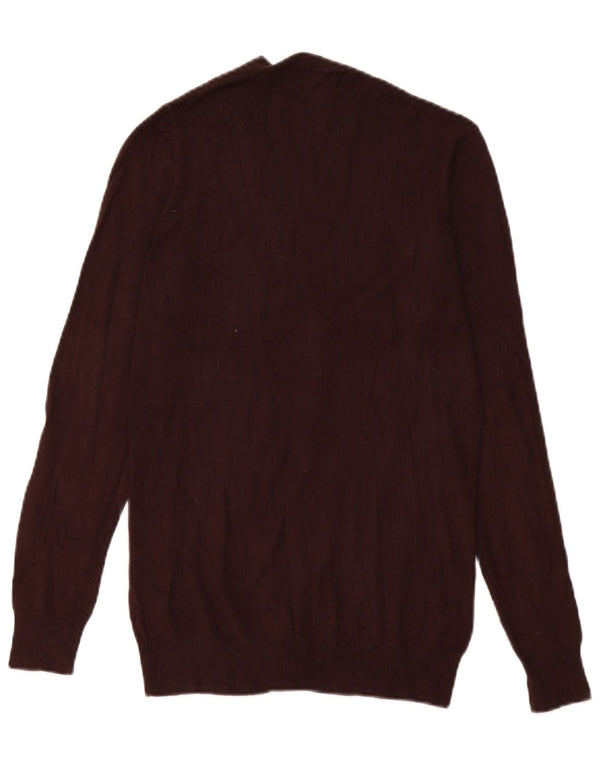 Pulover cardigan pentru femei Zara UK 12, viscoză maro medie
