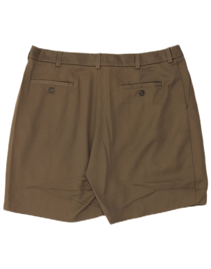 Pantaloni scurți chino Izod pentru bărbați W38 XL Kaki Poliester