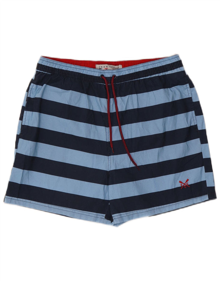 CREW CLOTHING Pantaloni scurți de înot pentru bărbați Poliester cu dungi albastre medii