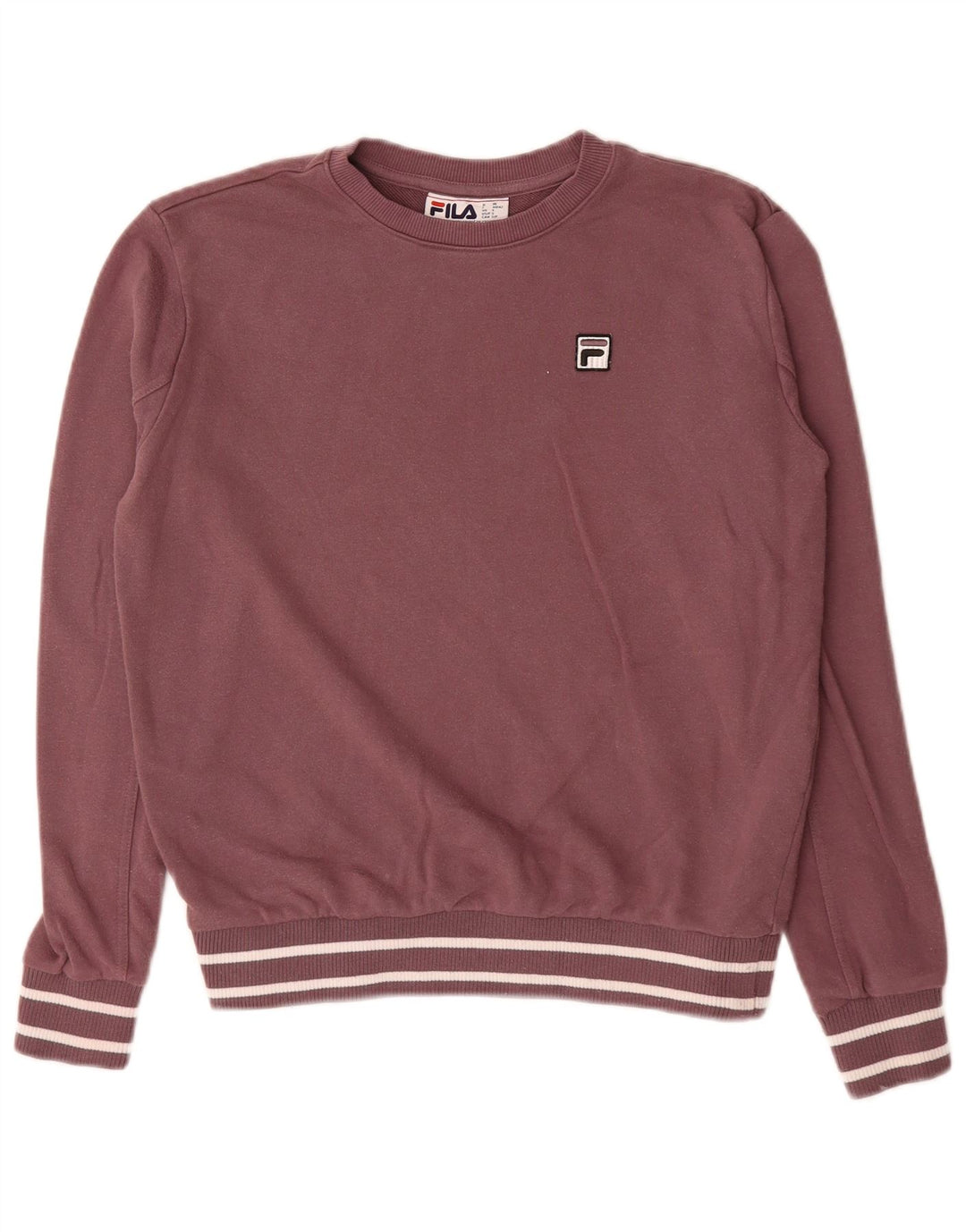 FILA Mens Sweatshirt Jumper Small Maroon Cotton