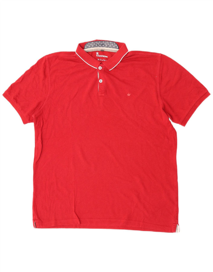 Tricou polo pentru bărbați Elvstrom XL bumbac roșu