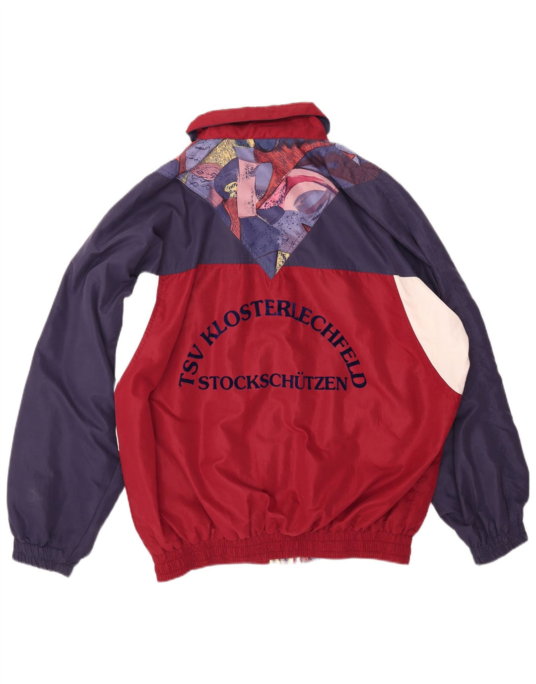 Jachetă de trening grafică pentru bărbați VINTAGE, 2XL, albastru bleumarin, bloc de culoare