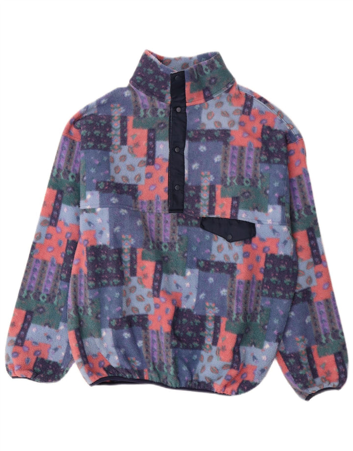 Pulover pentru bărbați Rifle, cu gât cu nasturi, fleece, XL, multicolor, poliester mozaic