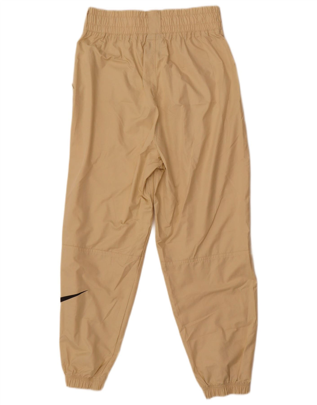 Pantaloni de jogging grafic Nike pentru femei, impermeabili, UK 10 Mici, bej, nailon