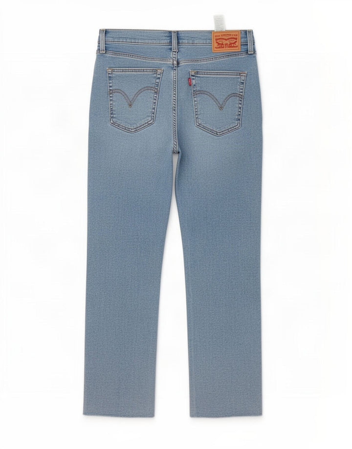 Blugi drepți distressed pentru femei Levi's L30 L27 Bumbac albastru