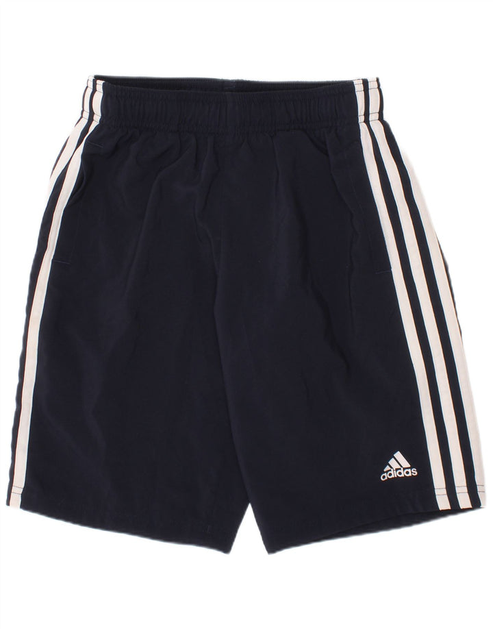 Pantaloni scurți sport pentru băieți Adidas 9-10 ani poliester bleumarin