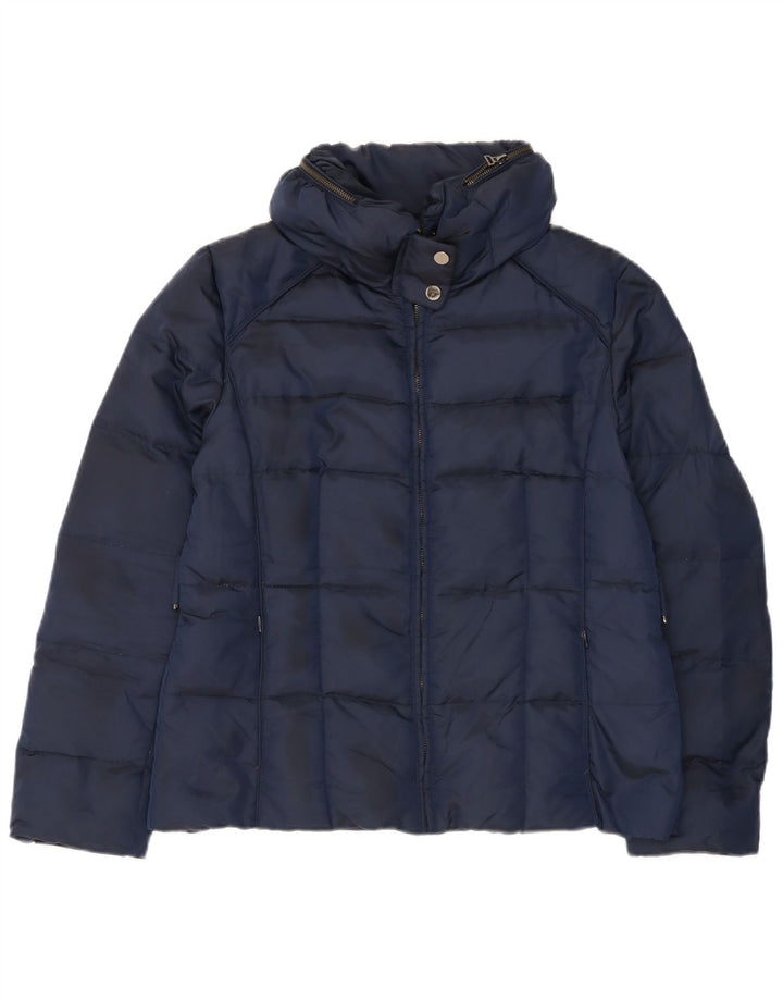 Jachetă căptușită pentru femei Zara UK 18 XL Nailon bleumarin