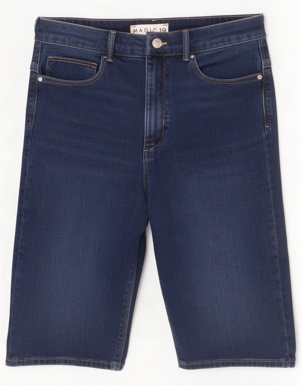 Marks & Spencer Pantaloni scurți Magic Denim pentru femei UK 12 Medium W28 Bleumarin