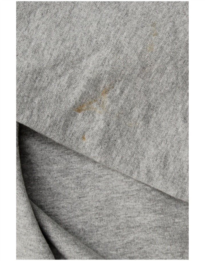 CREW CLOTHING Hanorac pentru femei cu fermoar și gât Pulover UK 20 2XL Bumbac gri