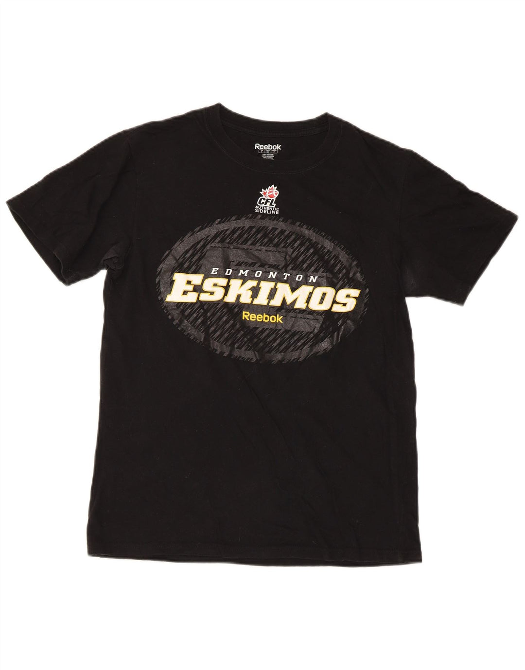 Tricou cu grafică obișnuită Reebok pentru bărbați Top mic din bumbac negru