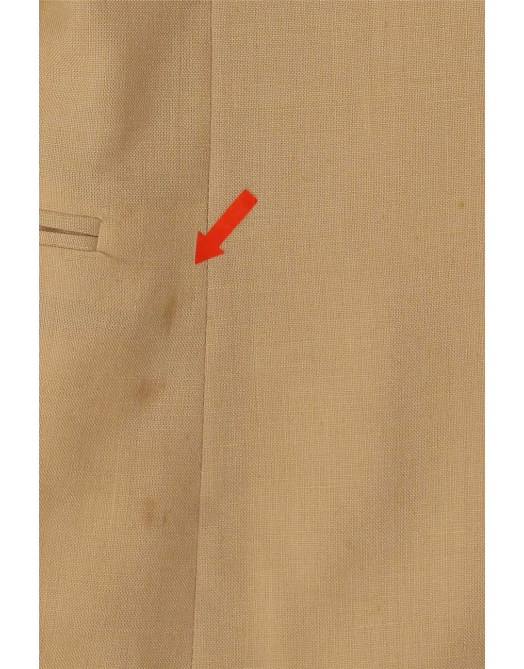 Jachetă vintage pentru bărbați cu 2 nasturi IT 48 Medium Bej Poliester