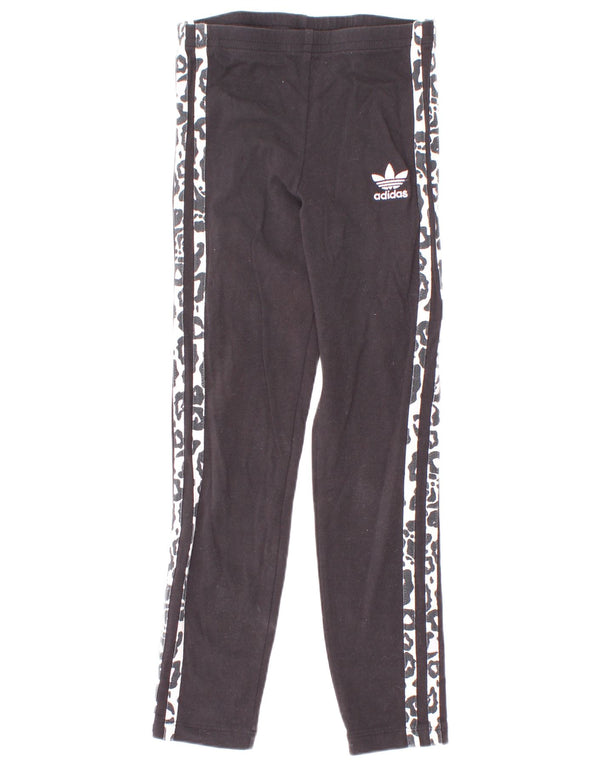 Adidas Fete Leggings 6-7 Ani Negru Animal Print Bumbac
