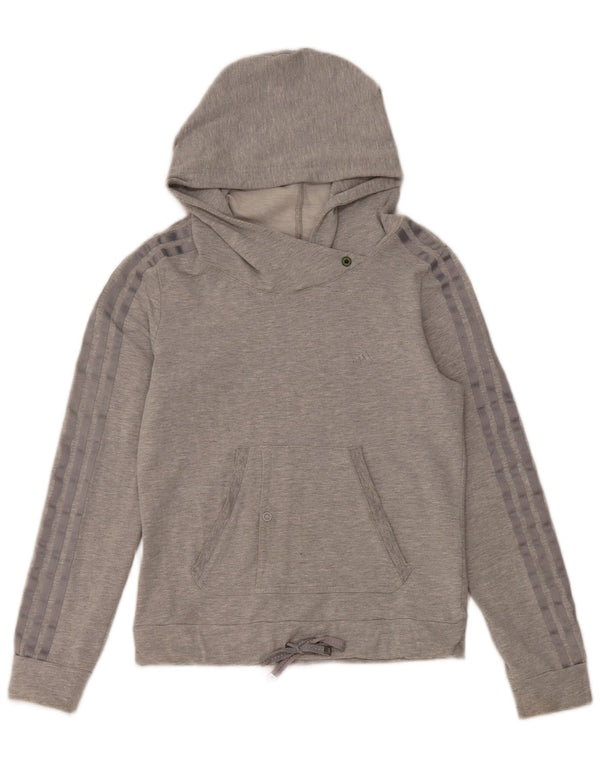 Pulover Adidas pentru femei UK 12, bumbac gri mediu