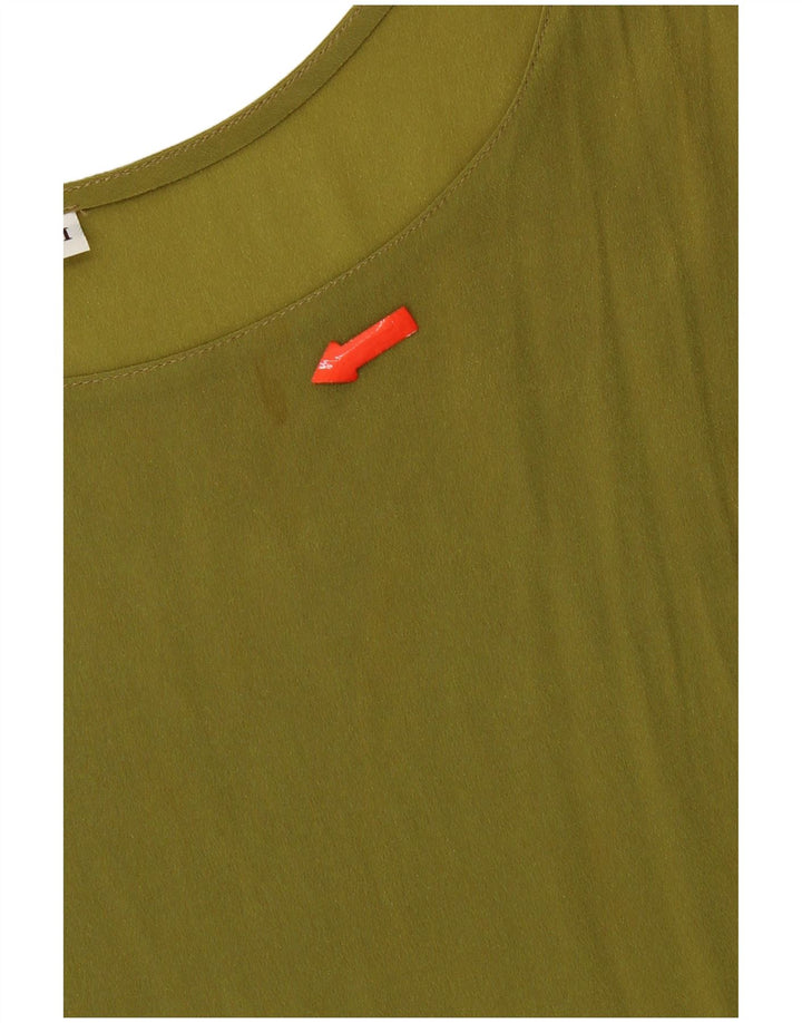 Vest Vest Top pentru femei UK 14 Medium Green Acetat