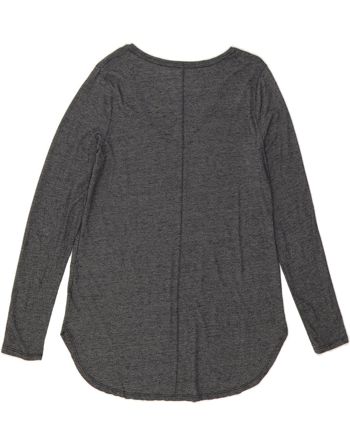 MOSSIMO Womens Long Sleeve Tunic Top UK 16 Large Grey Flecked Rayon Vintage Mossimo and Second-Hand Mossimo from Messina Hembry 