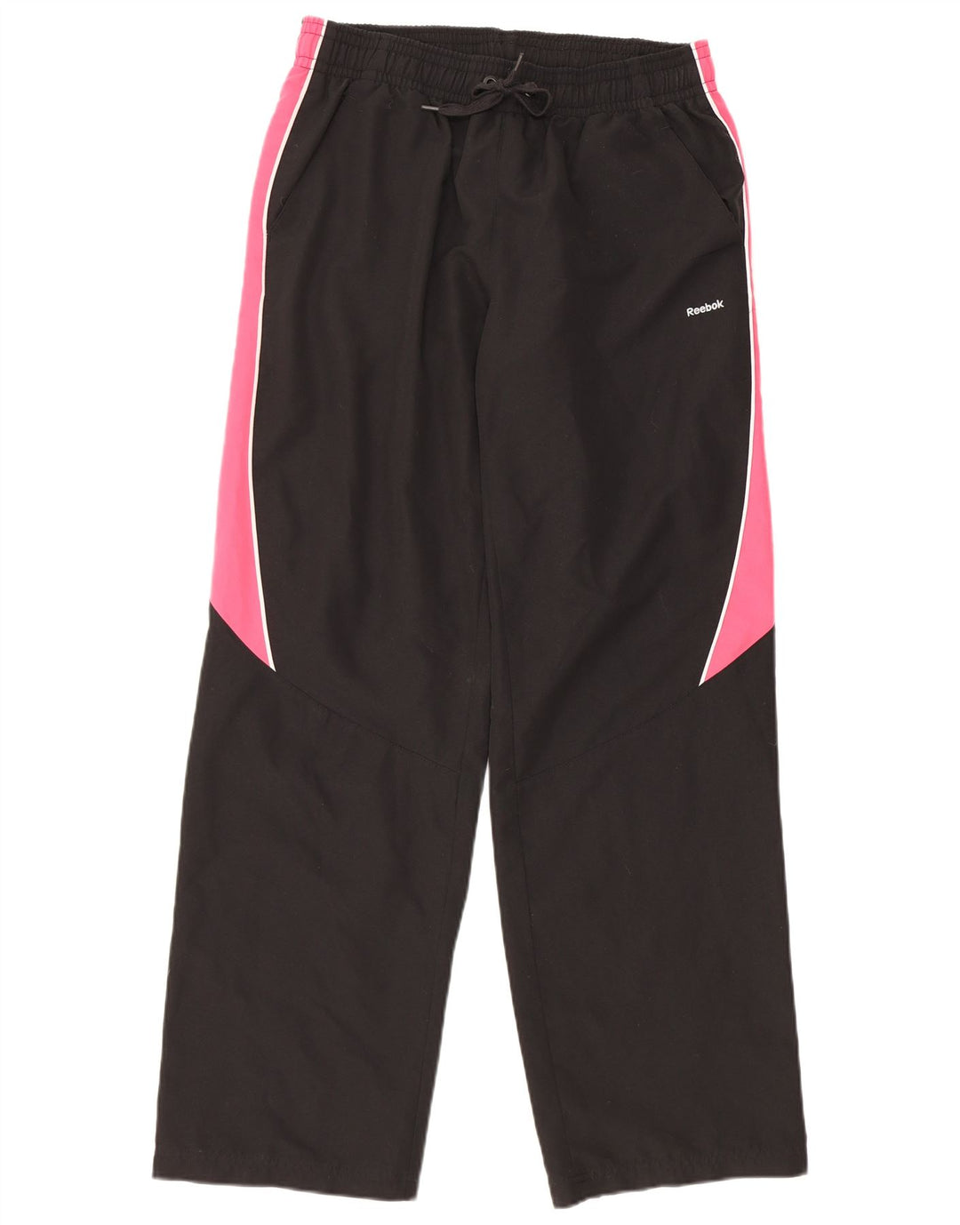 Pantaloni de trening REEBOK pentru femei UK 14, mare, negru, poliester color bloc