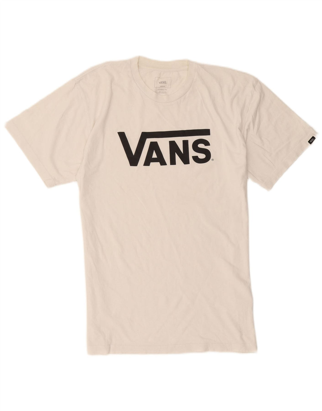Tricou grafic Vans Classic Fit Top Bumbac alb mediu