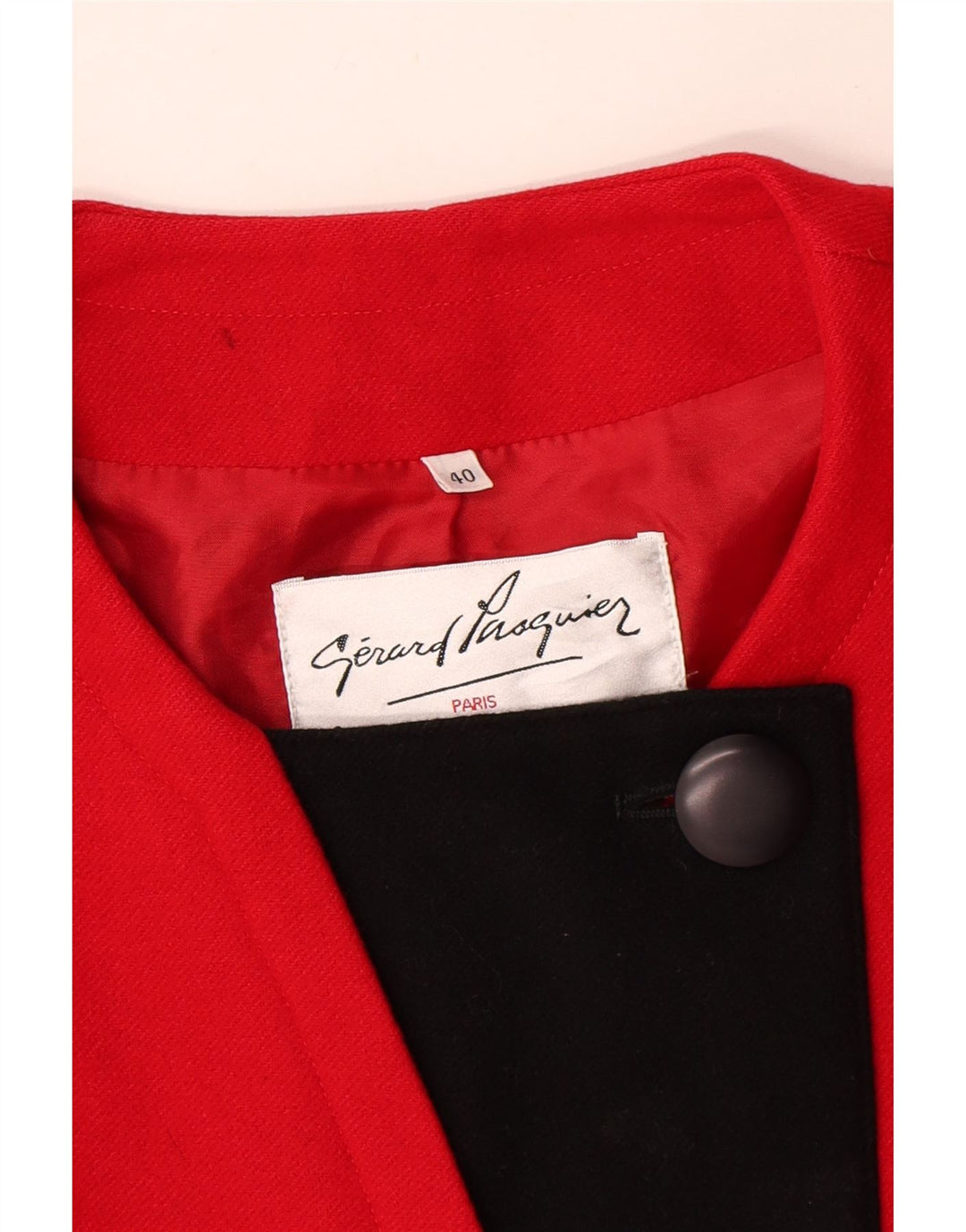Gerard Pasquier Blazer Jacket pentru femei EU 40 Medium Red Colorblock