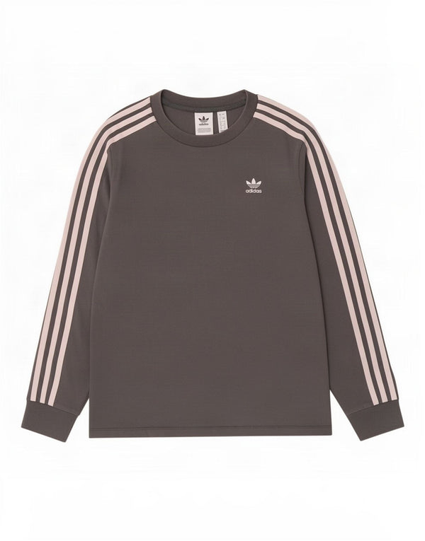 Top pentru femei Adidas cu mânecă lungă UK 8 mic, gri bumbac