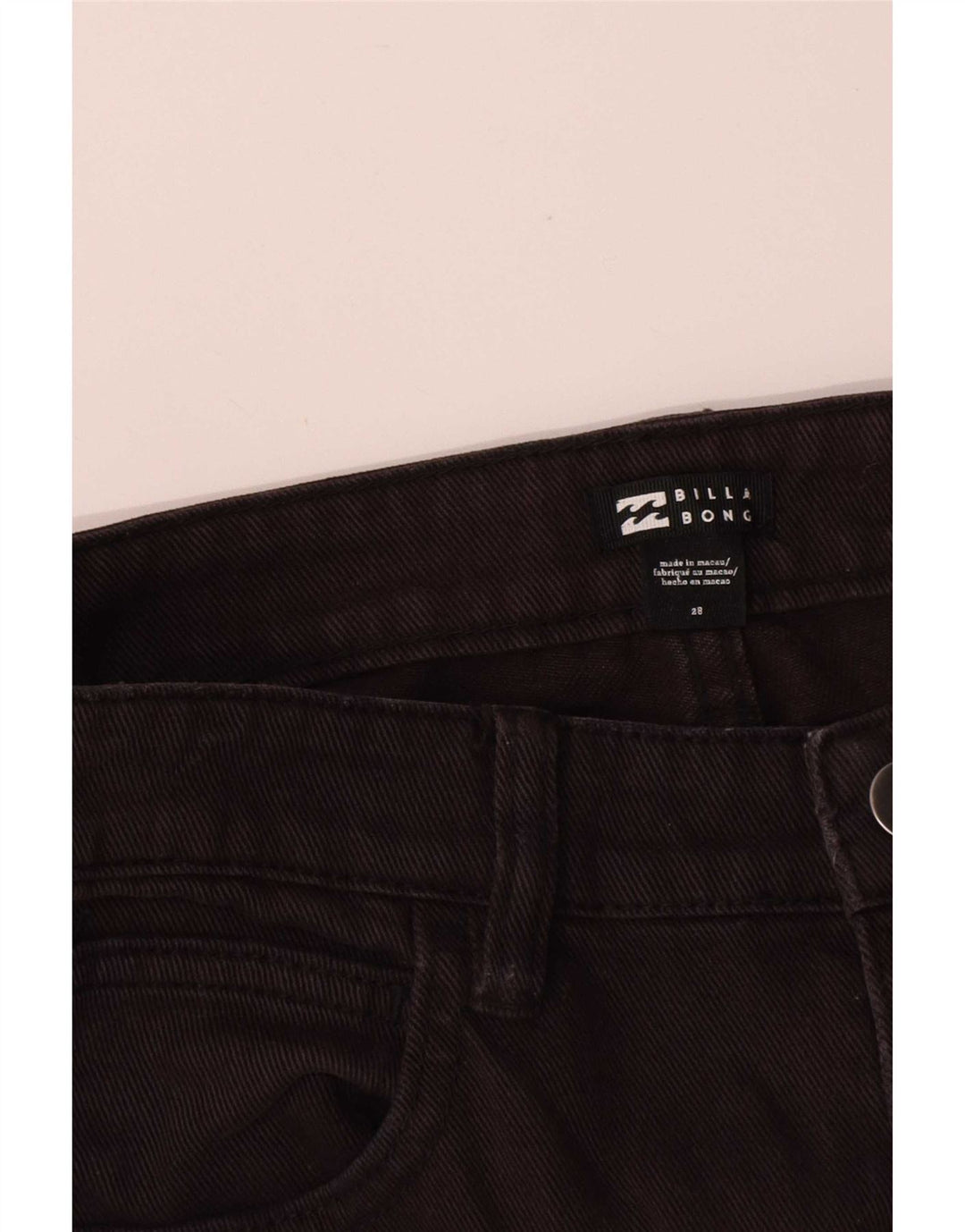 Blugi drepti pentru femei Billabong W28 L28 bumbac negru