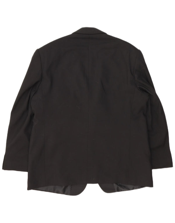 Marks & Spencer jachetă pentru bărbați cu 2 nasturi, UK 46 XL, lână neagră