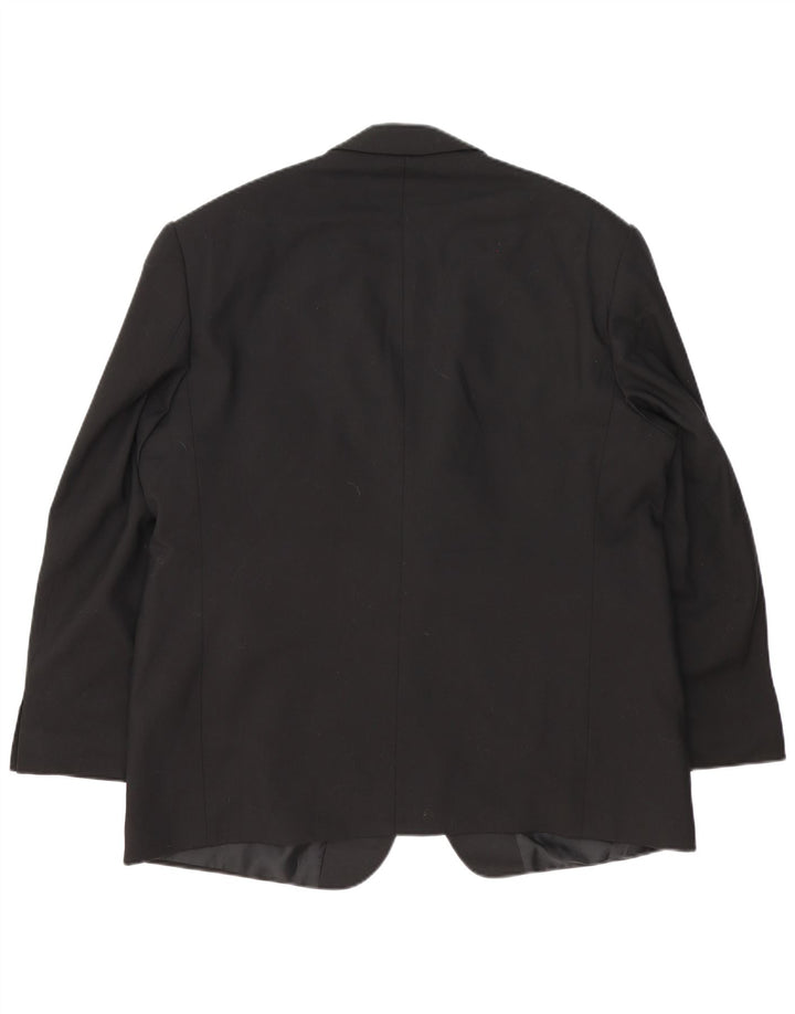 Marks & Spencer jachetă pentru bărbați cu 2 nasturi, UK 46 XL, lână neagră
