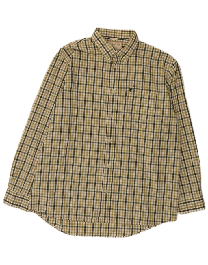 Cămașă pentru bărbați Timberland XL, verde, bumbac vichy