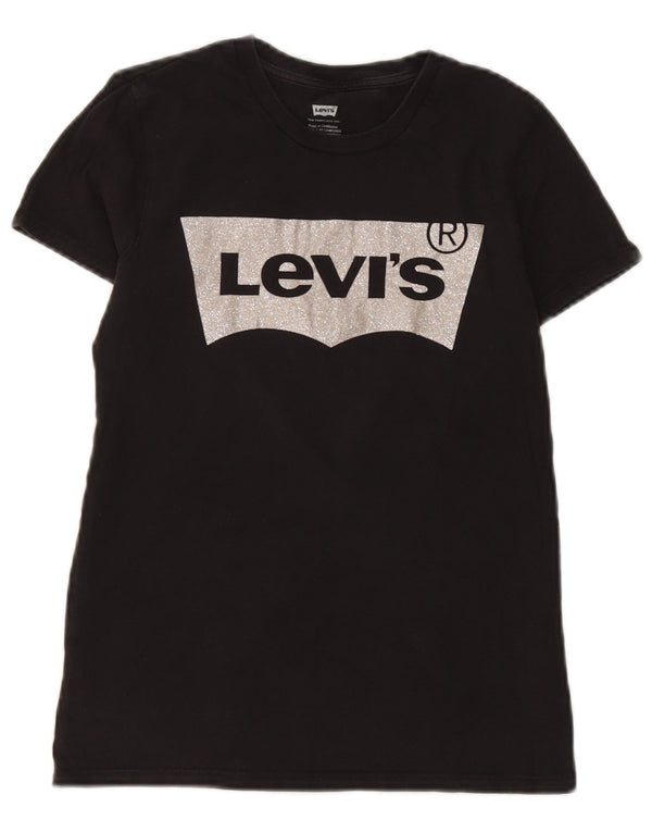 Tricou grafic Levi's pentru femei Top UK 6 XS Negru