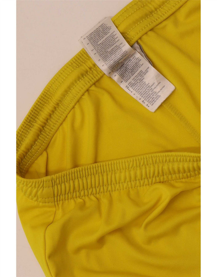 Pantaloni scurți sport pentru bărbați Adidas Climalite, mari, galbeni, din poliester
