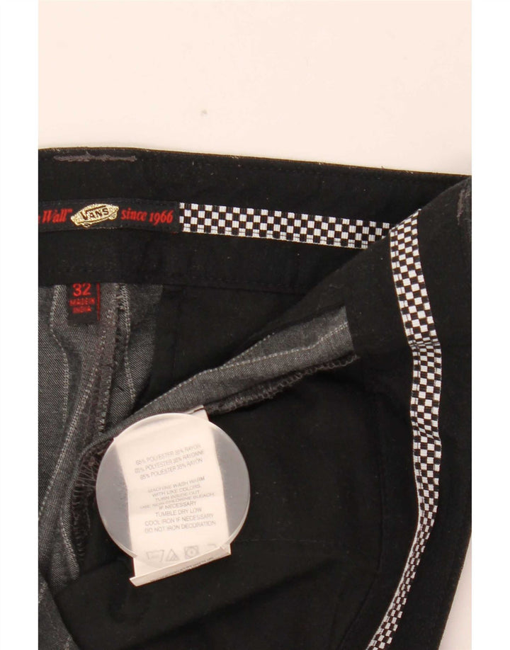 Pantaloni scurți chino pentru bărbați Vans W32 Poliester cu dungi negre medii