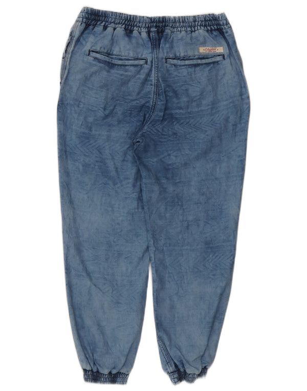 Pantaloni de jogging pentru femei Tommy Hilfiger Blugi cropped W29 L24 Blue Geometric Viscose