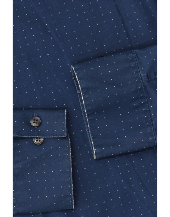 Cămașă pentru bărbați CALVIN KLEIN JEANS Mărimea 33/32 15 1/2 Medium Blue Spotted