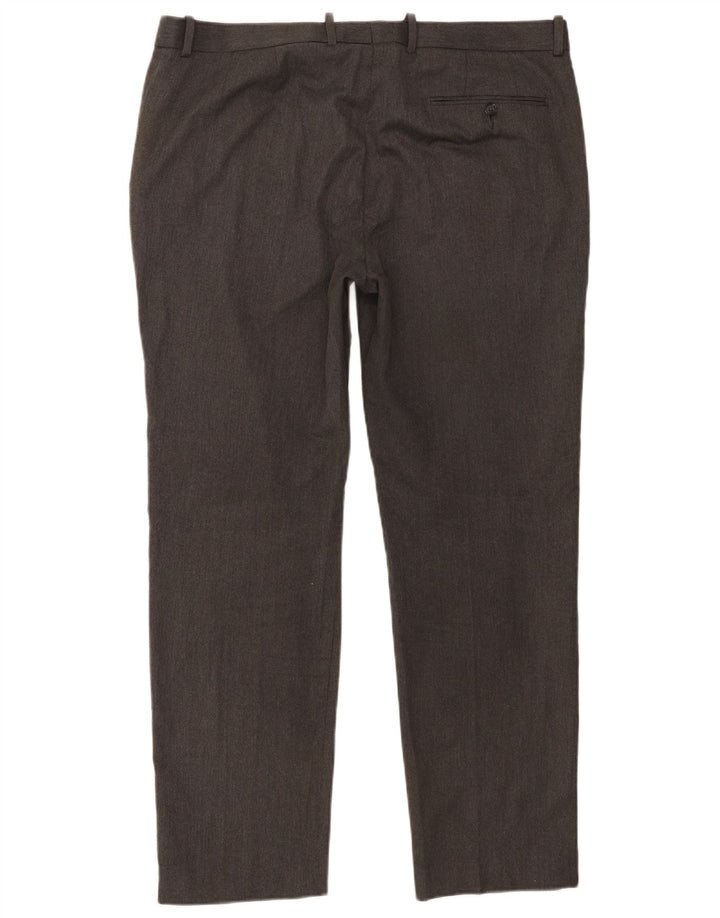 Pantaloni chino pentru bărbați Marks & Spencer Slim Fit L38 L31 Poliester gri