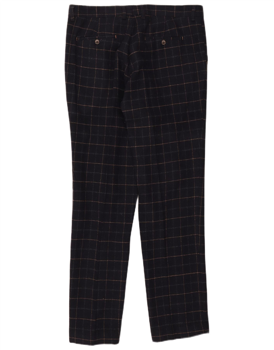 Costum pentru bărbați Cavani, 2 nasturi, 2 piese UK 40 mare W38 L32 bleumarin, carouri