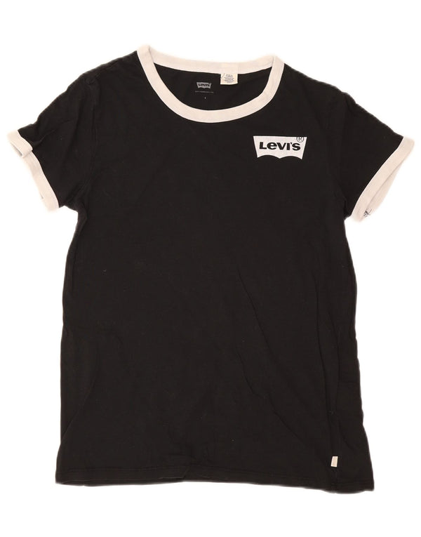 Tricou pentru femei Levi's Top UK 10 Small Black Bumbac