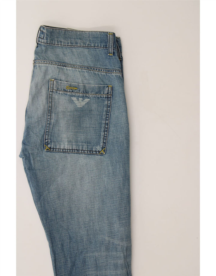 ARMANI Womens Straight Jeans W27 L27 Blue Cotton Vintage Armani and Second-Hand Armani from Messina Hembry 