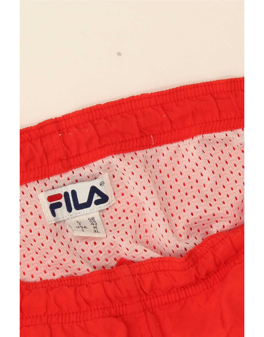 Pantaloni scurți de înot cu grafică Fila pentru bărbați, roșu mediu
