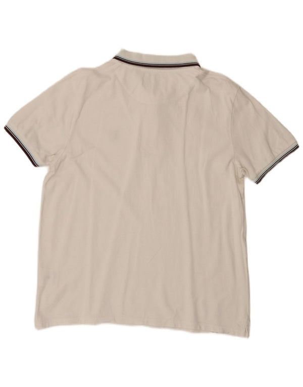 Tricou polo pentru bărbați Lyle & Scott XL, bumbac cu dungi albe