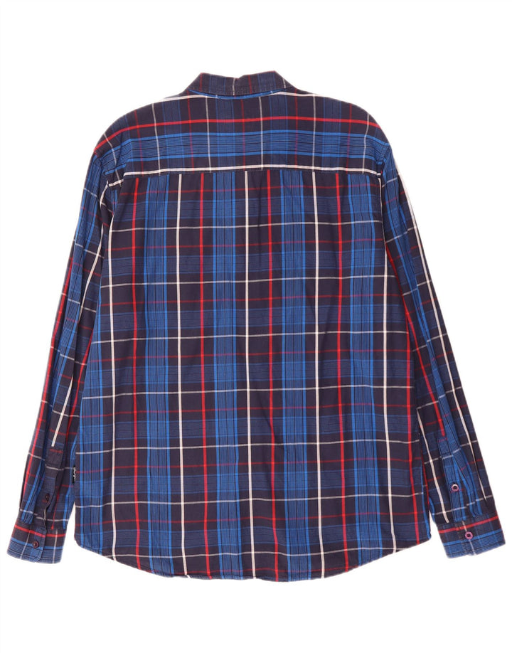 Cămașă Wrangler pentru bărbați, cu formă regulată, XL, bumbac cu carouri bleumarin
