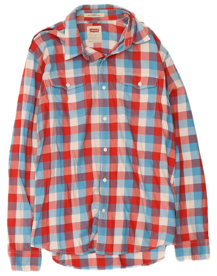 Cămașă pentru bărbați Levi's Standard Fit, mare, multicolor, din bumbac
