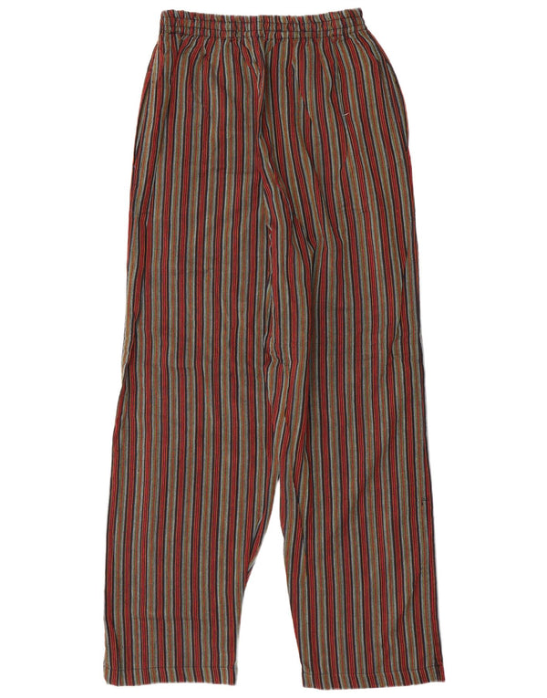 Pantaloni drepti pentru femei cu talie înaltă Siesta XL W38 L31 cu dungi multicolore